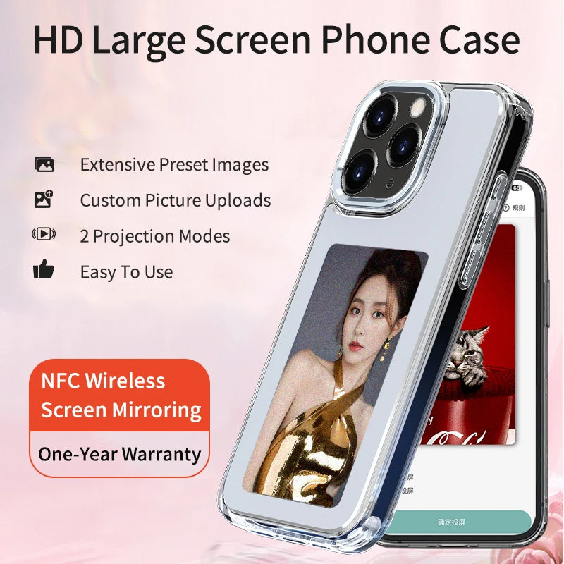 NFC E-Ink Phone Case For iPhone – DIY 4-Color Display